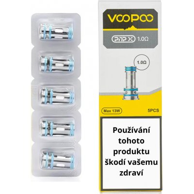 VOOPOO PnP-X žhavící hlava 1,0 ohm 5 ks – Zboží Mobilmania