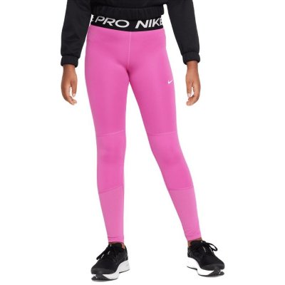 Nike Girls Pro Dri Fit Leggings active fuchsia/white – Zboží Dáma