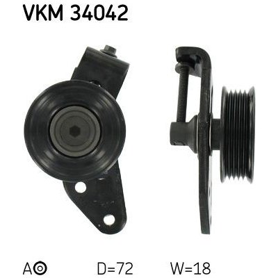 Napínák, žebrovaný klínový řemen SKF VKM 34042 – Zboží Mobilmania