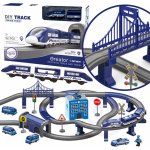 Woopie Elektrická železnice nádraží a policejní vrtulník auta 92 ks – Zboží Dáma