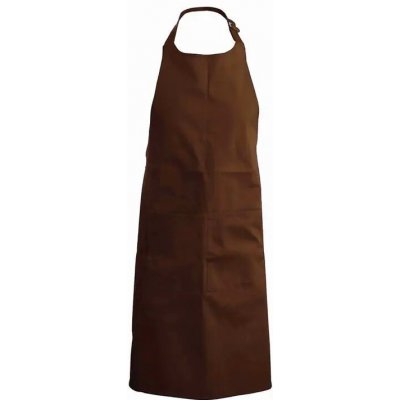 Kariban Zástěra s laclem K885 Chocolate – Hledejceny.cz