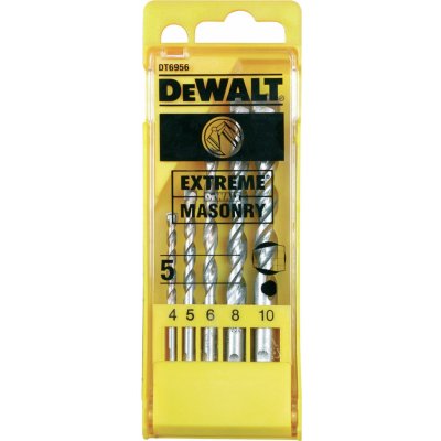 DT6956 DEWALT 5DÍLNÁ SADA VRTÁKŮ DO ZDIVA EXTREME (4, 5, 6, 8, 10MM) – Zbozi.Blesk.cz