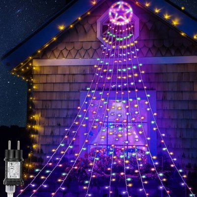 Jopassy LED pohádková světla venkovní vánoční strom 319 LED dekorativní osvětlení RGB – Zbozi.Blesk.cz