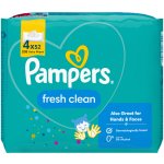 Pampers Fresh Clean vlhčené ubrousky pro děti 4 x 52 ks – Zboží Dáma