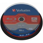 Verbatim BD-RE 25GB 2x, spindle 10ks (43694) – Zboží Živě