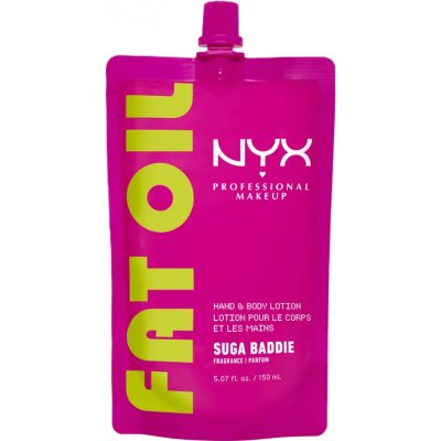 NYX Professional Makeup Fat Oil Body hydratační mléko na ruce a tělo s vůní Suga Baddie 150 ml – Hledejceny.cz