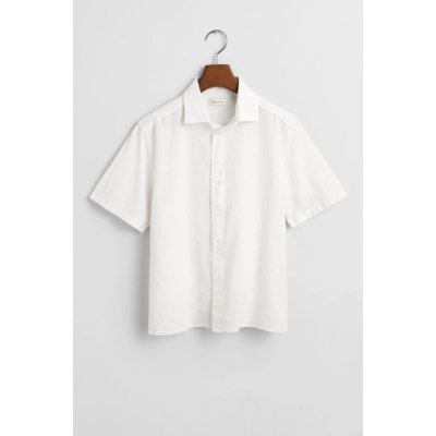 Gant Cotton Linen Ss Shirt white – Zboží Dáma