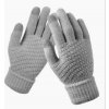 Zimní rukavice pletené šedé