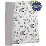 Bomimi HRACÍ deka bavlna oboustranná pojízdná zoo šedá – Zboží Dáma