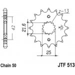 JT Sprockets JTF513-16RB | Zboží Auto