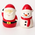 EH Excellent Houseware NOELUNE Slánka a pepřenka Santa Claus a sněhulák červený – Zboží Mobilmania