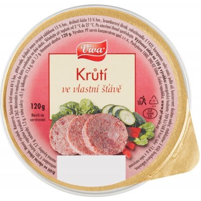 Viva Krůtí maso ve vlastní šťávě 120 g – Hledejceny.cz