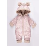 I love milk Detská zimná kombinéza s ušami púdrovo ružová – Zboží Dáma
