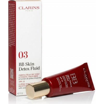 Clarins BB krém Detox SPF25 skin Detox Fluid 3 Dark 45 ml – Zboží Dáma