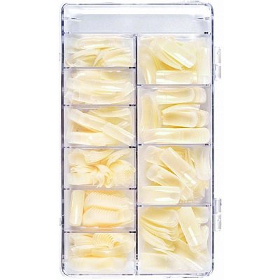 BIO NAILS Nehtové tipy rovné box dlouhá lepící plocha 300 ks – Zboží Dáma