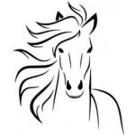 Artemiss Hlava koně plastová šablona 003 B 14,5x14,5cm – Sleviste.cz