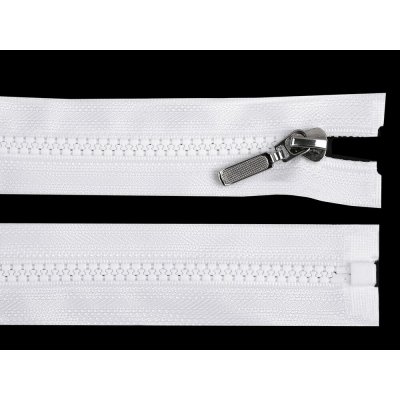 Kostěný zip No 5 délka 60 cm s ozdobným jezdcem - 319 šedá ocelová – Zboží Mobilmania