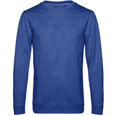 B&C Unisex mikina WU01W Heather Royal Blue