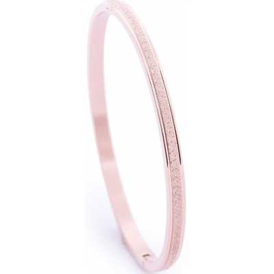 Bangles chirurgická ocel Shine rose gold 729