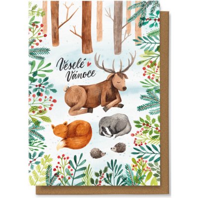 Chaukiss Veselé Vánoce (zvířátka v lese) – Zboží Dáma