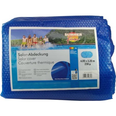 Summer Fun solární plachta na bazén 6 x 3,2 m modrá