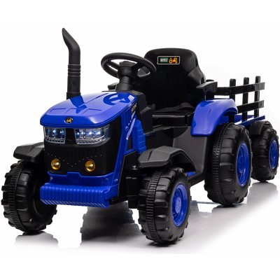 Mamido Dětský elektrický traktor s vlečkou 12V 7Ah modrá – Zboží Dáma