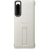 Pouzdro a kryt na mobilní telefon Sony Sony Stand Cover pro Xperia 5 IV Beige XQZ-CBCQ/CGENG