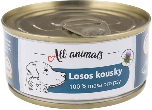 All Animals Dog losos kousky 90 g
