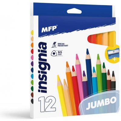 MFP 6330513 pastelky Jumbo triangular s ořezávátkem 12 ks – Zboží Dáma
