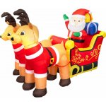 MagicHome Dekorace Santa na saních, 7xLED teplá bílá, IP44, L-220 cm – Hledejceny.cz