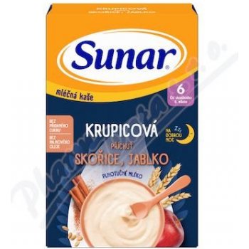 Sunar Ml.krup.kase skořice a jablko 210 g