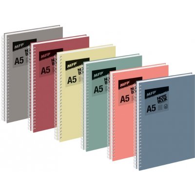 MFP Paper s.r.o. blok se spirálou A5 linka 80 listů – Sleviste.cz