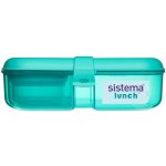 Sistema krabička na svačinu Ribbon To Go s vložkou a kelímkem minty teal – Zboží Dáma