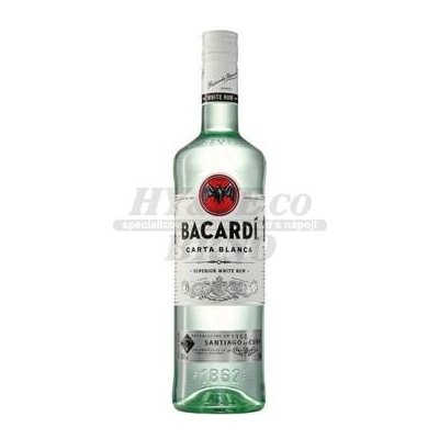 Bacardi Carta Blanca 40% 0,5 l (holá láhev) – Zbozi.Blesk.cz