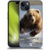 Pouzdro a kryt na mobilní telefon Apple Pouzdro Head Case Apple iPhone 15 Plus DIVOČINA – GRIZZLY