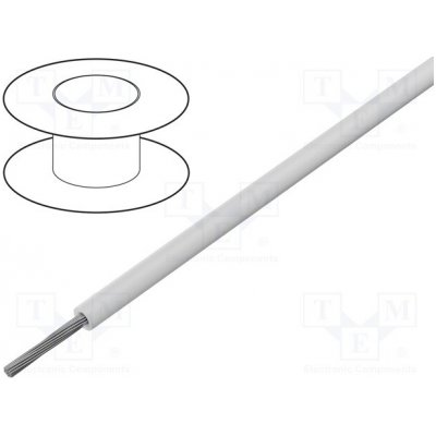 BELDEN 83043 009100 Vodič lanko Cu 30AWG TFE bílá 250V Stínění 30m 1x30AWG – Hledejceny.cz