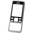 Náhradní kryt na mobilní telefon Kryt Nokia 6300 přední stříbrný