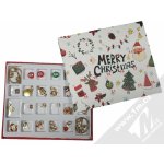 1Mcz adventní kalendář DIY 24 korálků a přívěšků na výrobu náramků a šperků vícebarevné (multicolored) – Zboží Dáma