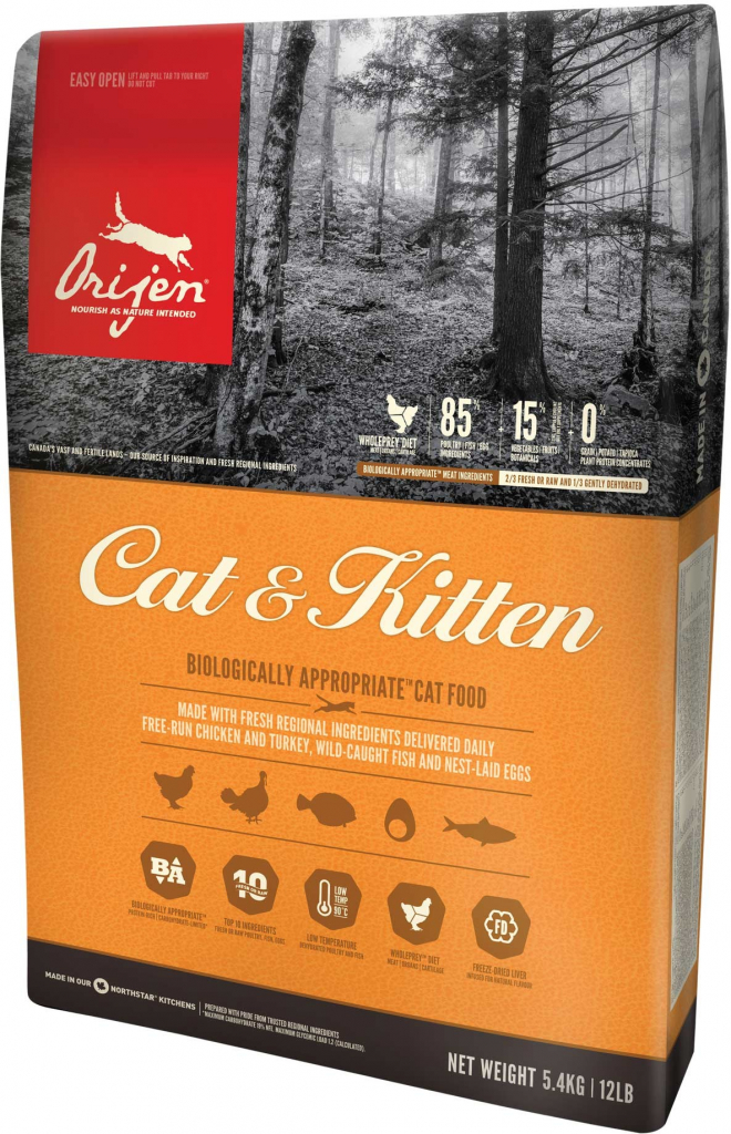 Orijen Cat & Kitten 3 x 5,4 kg