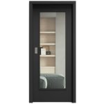Sapeli Elegant Komfort M40 posuvné černá grafit 60 x 197 cm Čiré sklo – Hledejceny.cz