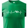 Dětské tričko dětské turistické tričko Tep hory, zelená