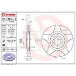 09.7880.75 BREMBO Brzdový kotouč