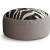 Taburet Sablio Taburet Circle Detail zebra: 40x50 cm