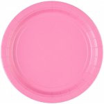 AMSCAN Talíře Bright Pink 23 cm – Zboží Dáma