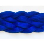 100% Kanekalon jumbo braid Barva: BLUE (blue, výrazná modrá) – Zboží Mobilmania