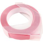 Páska pro mechanické štítkovače - DYMO S0898120, 520105 - růžová, bílý tisk - 9mm x 3m - kompatibilní – Zboží Živě