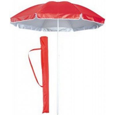Ráj Deštníků Plážový slunečník s UV ochranou IBIZA červený + přenosná taška – Zboží Mobilmania