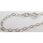 Klenoty Budín Dámský prodloužený gravírovaný zlatý řetízek z bílého zlata H820 – Sleviste.cz