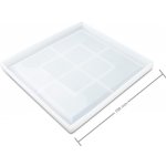 Manumi Silikonová forma na odlévání křišťálové pryskyřice podtácek čtverec 198x198x15mm 3 ks – Sleviste.cz