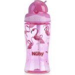 Nuby hrnek netekoucí se sklápěcí brčkem modrá 360 ml – Zboží Dáma